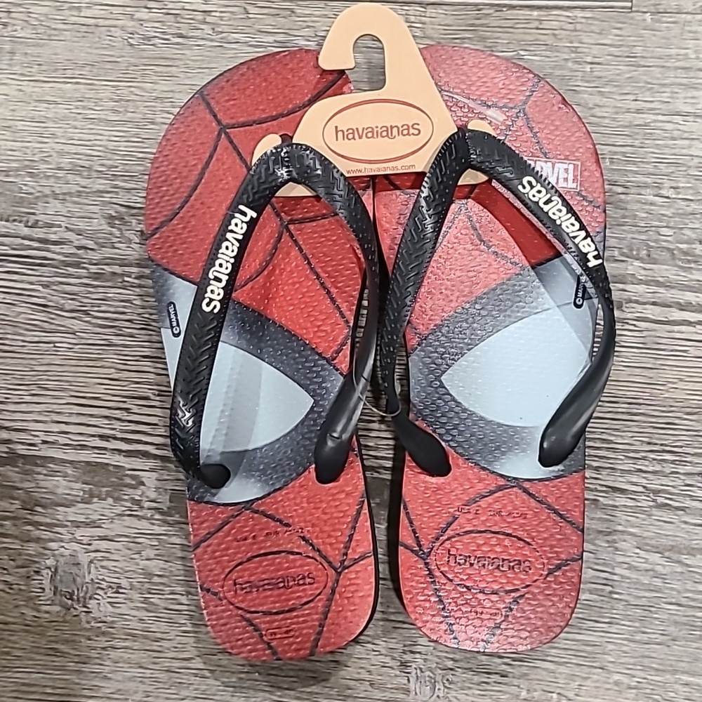 Spiderman Havaianas Size 8